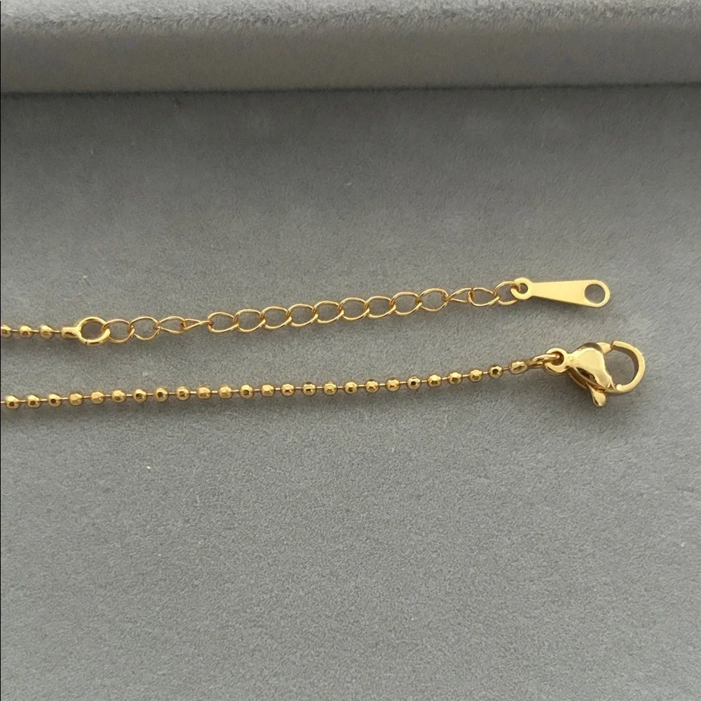 Gold Christmas Tree Pendant Necklace with Pearls| freshwater pearl necklace - Picture 3 of 5